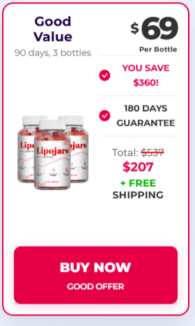 LipoJaro 90-Day Supply Bottle for Weight Loss – Order Now for Effective Fat Burning