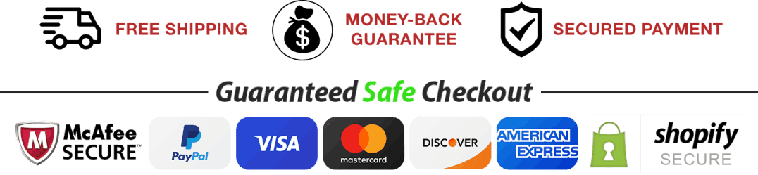 LipoJaro – Secure Payment Options – McAfee Secure, PayPal Verified, TRUSTe Certified Privacy, No Subscriptions, No Hidden Fees.